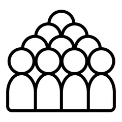 population icon on transparent background