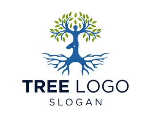 Logo design about Tree on a white background. made using the CorelDraw application.