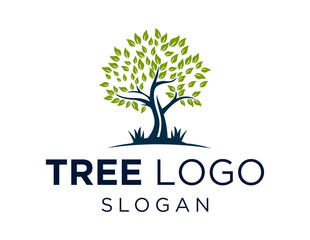 Logo design about Tree on a white background. made using the CorelDraw application.