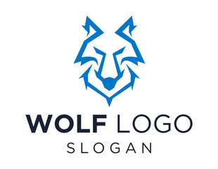 Fototapeta na wymiar Logo design about Wolf on a white background. made using the CorelDraw application.