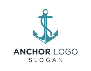 Logo design about Anchor on a white background. made using the CorelDraw application. © fatin