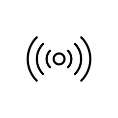 Wi-Fi icon vector illustration. Linear symbol on white background..eps
