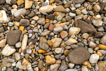 Colorful Pebbles on the beach