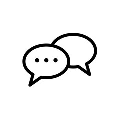 Chat icon vector symbol illustration, Voice speech bubble vector icon. Messages icon. Communicate symbol on white background.