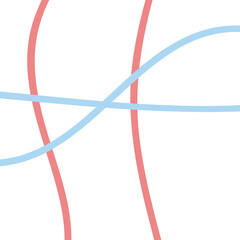 Pastel red and blue grid lines background 