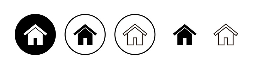 Home icons set. House vector icon. Address
