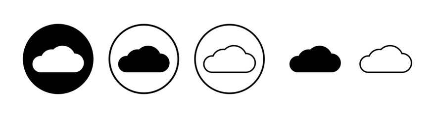 Cloud icons set. cloud computing icon