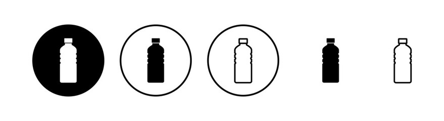 Bottle icons set. Bottle icon in trendy flat design