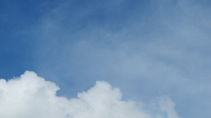 Clouds in the sky, nature scene background.