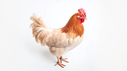 Fototapeta premium A chicken on a white background 