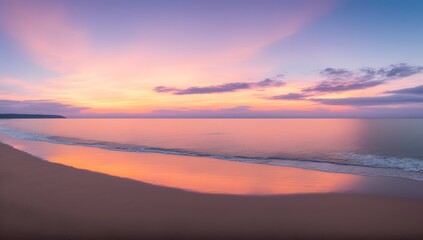 Fototapeta na wymiar An Image Of A Radiantly Luminous Sunset Over The Ocean AI Generative