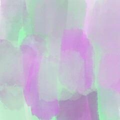 Green And Purple Gouache Abstract Painting Background