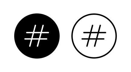 Obraz premium Hashtag icon vector. hashtag simbols