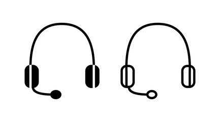 Headphone icon vector. headphones earphones icon. headset
