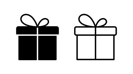 Gift icon vector. gift box icon. birthday gift