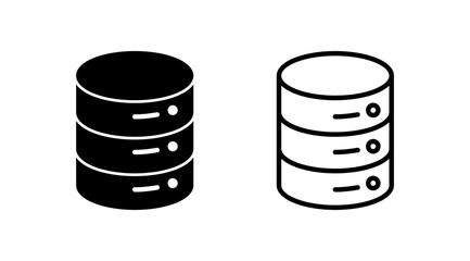 Database icon vector. server icon. storage