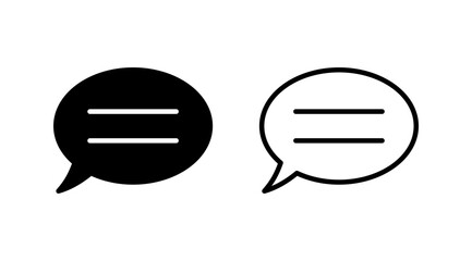 Chat icon vector. Chat Icon in trendy flat style isolated. Speech bubble symbol