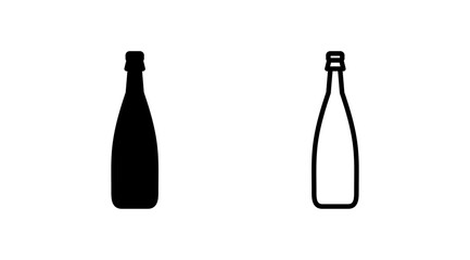 bottle icon vector. bottle icon in trendy flat design