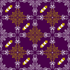 Ornamental repeat pattern. Vector. Seamless print.
