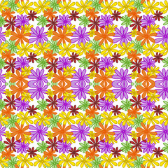 seamless pattern with flowers