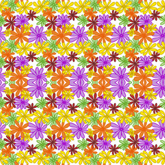 seamless pattern with flowers