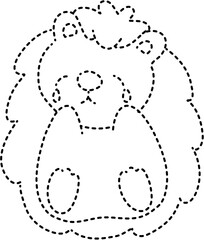Hedgehog dotted line