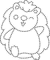 Hedgehog dotted line
