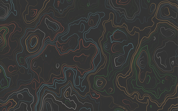 Topographic map contour background.. Contours trails, image grid geographic relief topographic Cartography Background
