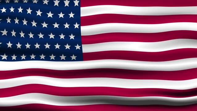 Happy 4th of July, american flag background animation 
