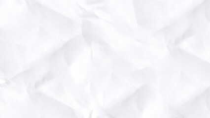 Paper texture background, Crumpled paper. White creased paper. Empty background. Option number two. Background for design and typography.