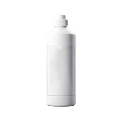 Mockup of white product bottle isolate, plastic bottle, product package. Png element on transparent background. Ai generative. 