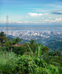 Cebu City,Hilltop view from the Temple of Leah,Cebu Island,Philippines.