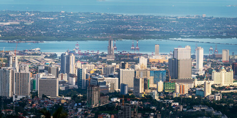 Cebu City,Hilltop view from the Temple of Leah,Cebu Island,Philippines.