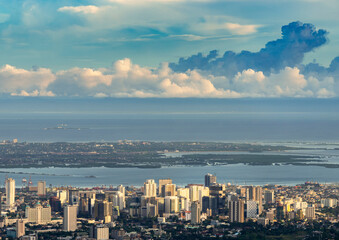Obraz premium Cebu City,Hilltop view from the Temple of Leah,Cebu Island,Philippines.