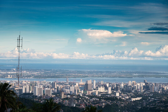 Cebu City,Hilltop view from the Temple of Leah,Cebu Island,Philippines.