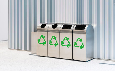 リサイクル回収ボックス - obrazy, fototapety, plakaty