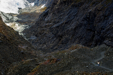 landscape of franz josef glacier one of most popular traveling destination in southland new zealand