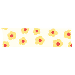 yellow flower tape doodle