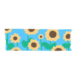 sunflower tape doodle