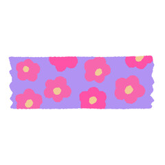 pink flower tape doodle