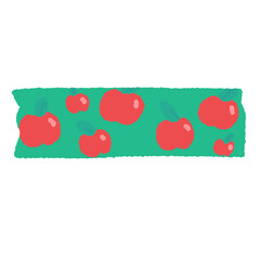 apple tape doodle