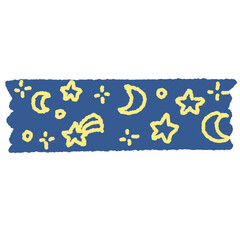 midnight sky tape doodle
