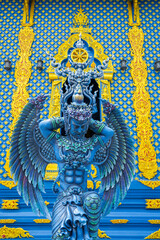 Rong Sua Ten temple or Blue temple in Chiang Rai Province, Thailand