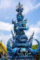 Rong Sua Ten temple or Blue temple in Chiang Rai Province, Thailand