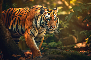 Beautiful Bengal tiger in the jungle