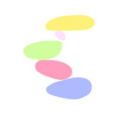 colorful stone balance element