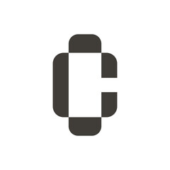 C logo. Monogram design vector logo. Monogram initial letter mark C logo design