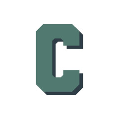 C logo. Monogram design vector logo. Monogram initial letter mark C logo design