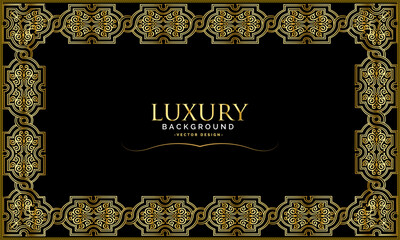 luxury decorative black golden frames