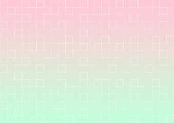 Abstract gradient mosaic for texture background. Graphic design with outline effect, white frame, and square shapes for the pattern concept. Gradient background.